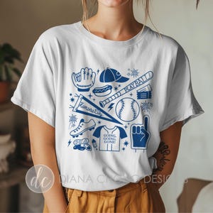 Kansas City Baseball T-Shirt: Unisex White, Blue Graphic Tees for Royals Fans