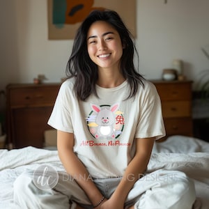 Cute Rabbit Zodiac Shirt, Lunar new year shirt, Asian Trending Shirt, Graphic Tee for Chinese New Year 2025, Cute Shirt for Lunar New Year