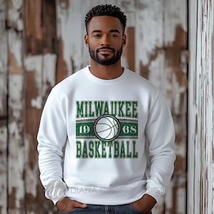 Milwaukee Bucks Basketball Sweatshirt, Bucks Basketball NBA Shirt, Milwaukee Basketball Team Sweatshirt, Milwaukee Bucks Basketball Fan Gift