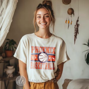 Phoenix Suns Vintage Graphic Tee, Suns Basketball NBA Shirt, Phoenix Basketball Graphic Tees, Phoenix Suns NBA Graphic Tee, NBA Gifts