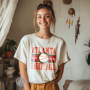 Atlanta Hawks NBA Graphic Tee, Atlanta Hawks Basketball Vintage T-shirt, Atlanta Basketball NBA Shirt, Atlanta Hawks Basketball Fan Gift