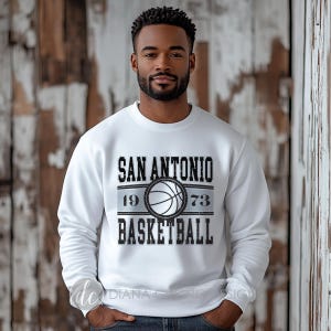San Antonio Spurs Basketball Sweatshirt, Spurs Basketball NBA Shirt, San Antonio Basketball Team Sweatshirt, Spurs Basketball Fan Gift