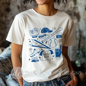 Los Angeles Baseball T-shirt, Baseball Fan Apparel, Dodgers Tee, Los Angeles Sports Shirt, Unisex Game Day Outfit