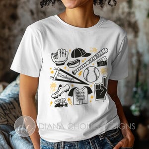 Pittsburgh Baseball T-Shirt: 100% Cotton Unisex Graphic Tees | White, Black, Yellow Apparel for Pirates Game Day