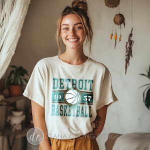 Detroit Pistons NBA Graphic Tee, Detroit Pistons Basketball Vintage T-shirt, Detroit Basketball NBA Shirt, Pistons Basketball Fan Gift