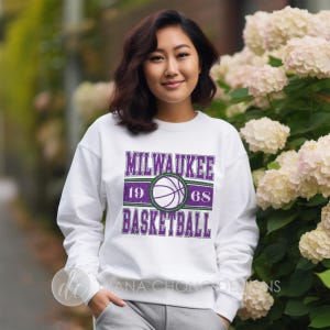 Milwaukee Bucks Vintage Sweatshirt, Bucks Basketball Game Day Sweatshirt, Milwaukee Basketball NBA Shirt, Bucks Basketball Fan Gift