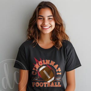 Cincinnati Football Shirt: Unisex, Vintage Style Game Day Fan Apparel and Gift