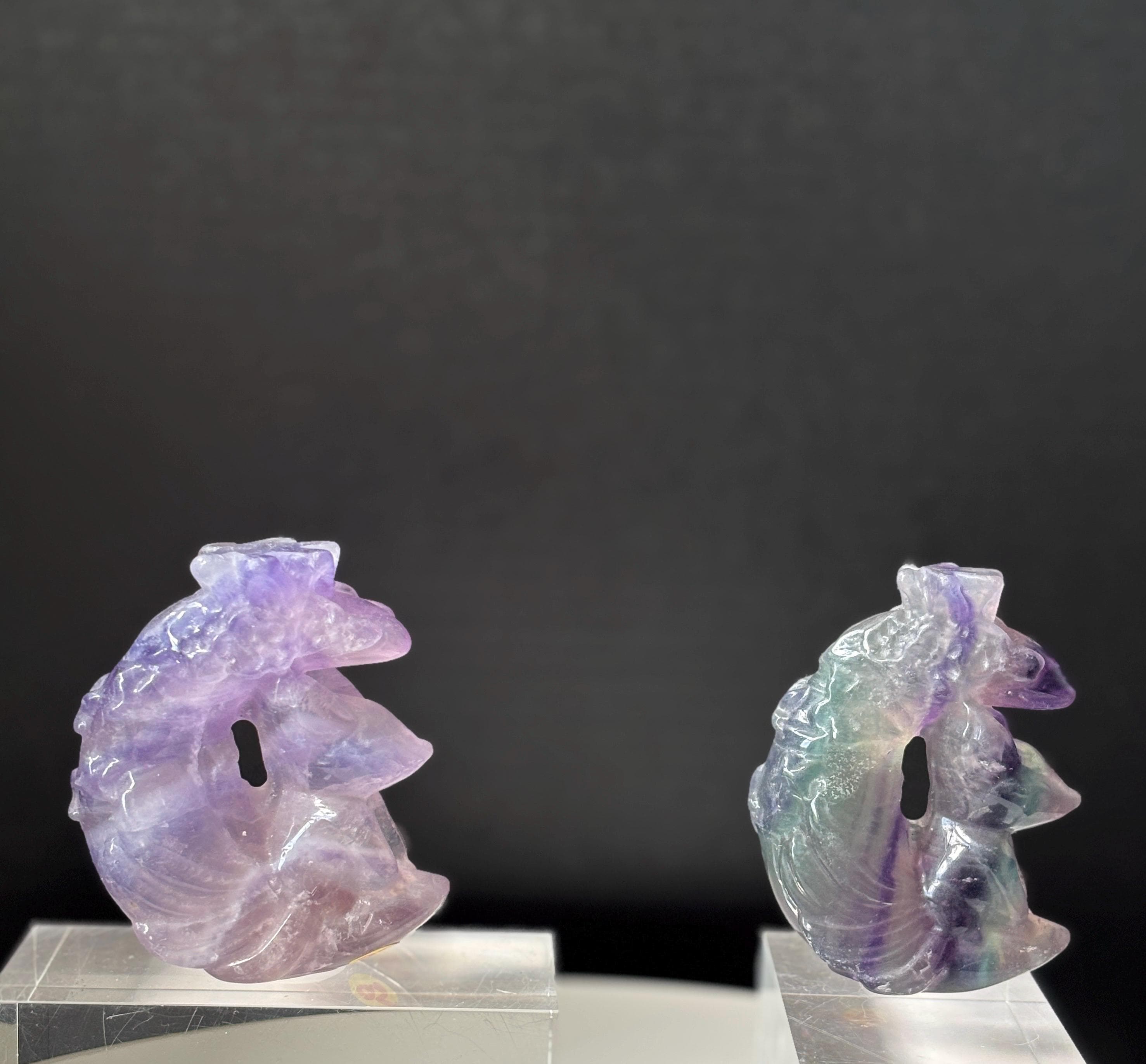 Natural géode 9 tail fox - Etsy 日本