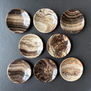 Natural Onyx Stone and Calcite Hand Carved Dish - High Quality- Home Decor - Zebra Onyx Tray