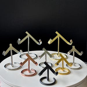 Metall Kristall Herz und Objekt Halter - Dekorativer Herz Ständer - Herz - Stern - Mond - Carving - Home Decor
