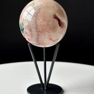 Druzy roze amethist kristallen bol van AAA-kwaliteit met standaard - natuurlijke Braziliaanse roze amethist - woondecoratie