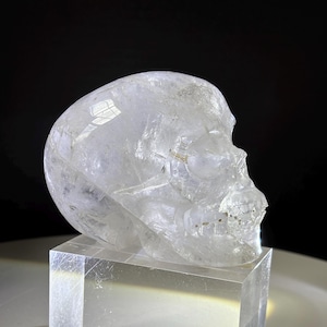 Clear Quartz Skull Crystal Carving - Natural and Hand Carved