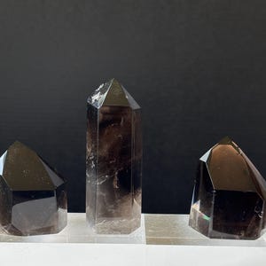 Brazilian Smoky Quartz Crystal Tower: Natural Rainbow Healing Point