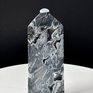 Druzy Sphalerite Tower - Hand Carved - Home Decor - High Grade Natural Sphalerite - Sparkle Druzy