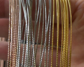 Choker Chain Necklace - 925 Silver - Dainty Beaded Chain Design - Clasp Closure - Jewelry Accessories