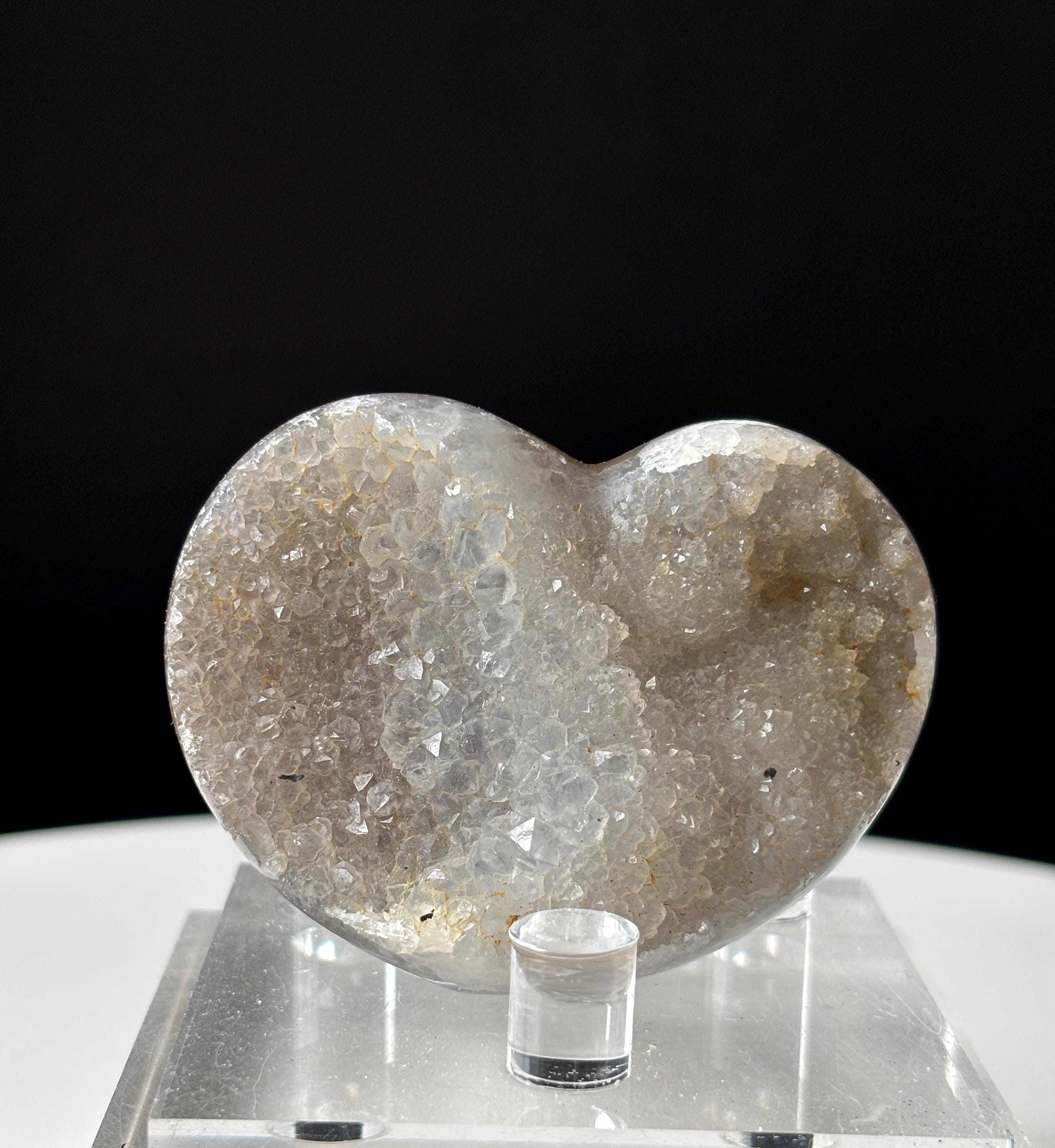 カーネリアン】ハート シェイプ ブラジル産 スタンド付き カーネリアン