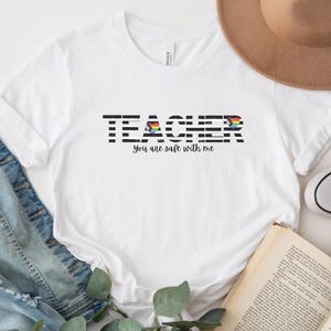 Teacher Shirt for Back-to-School LGBTQ Transgender Support T-Shirt for Inclusion Ally Tee, Teacher Ally for Immigrant Students Trans Youth
