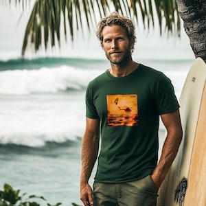 High Wind Junkie Classic T-Shirt | Wave Jumping Windsurfer Tee