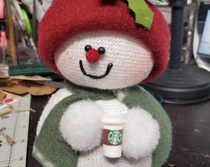 Coffee Lover Snowmen winter themed