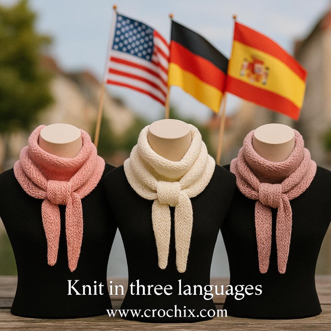 Mira Forest Scarf Knitting Pattern – Triangle Wrap, 5 Languages (PDF ...