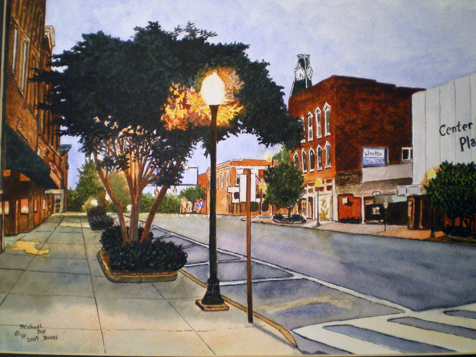 The Town Clock at Statesville North Carolina Print from the Etsy
