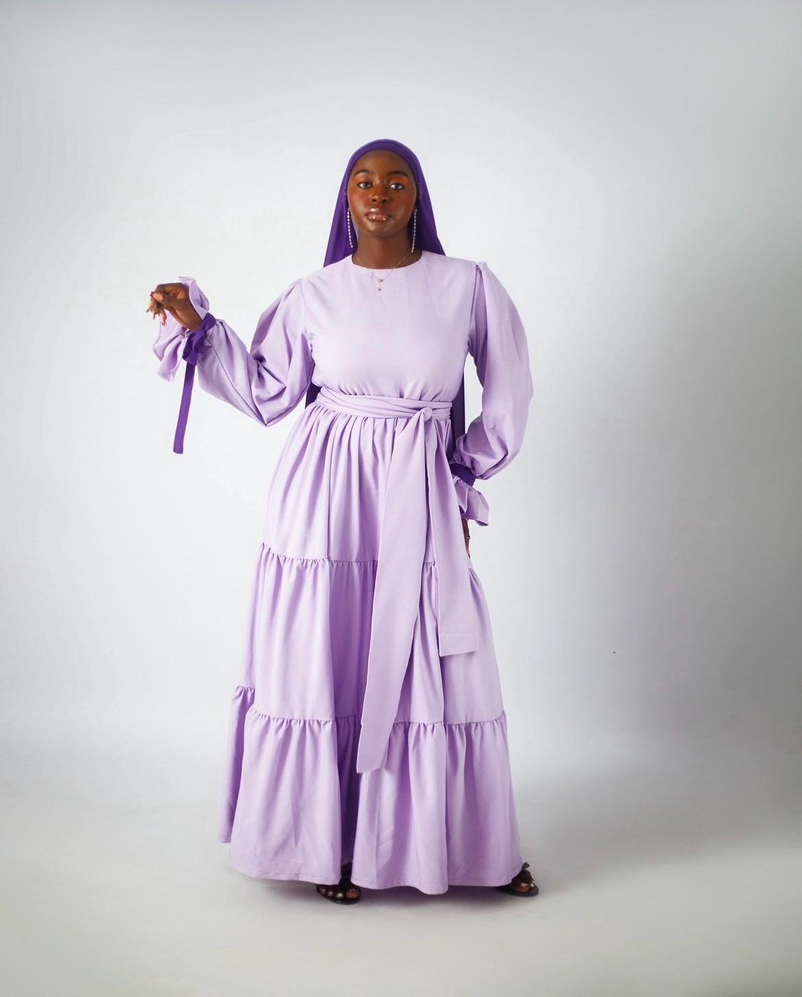 Lilac Modest Evening Dress - Etsy Lilac Modest Evening Dress - Etsy