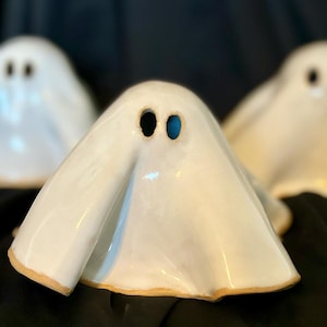 Halloween Ceramic Ghost Tea Light Holder