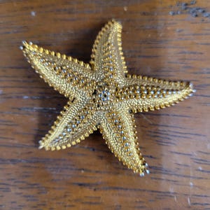 Vintage Starfish Brooch Pin