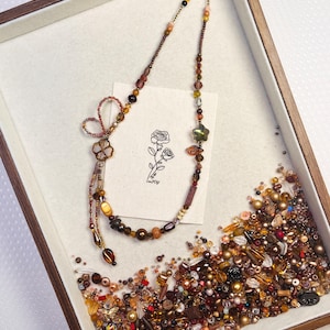 Ice Coffee Theme Glass Bead Soup  Mix 2.0V, 1mm–10mm, , Brown Glass Beads for DIY Jewelry, Phone Charm, Bracelet Making Supplies