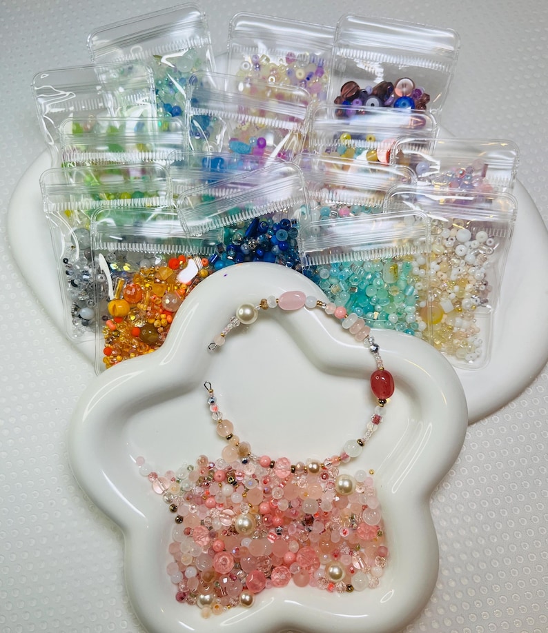 DIY Kit, 15g Mystery, Sample Bags: Surprise Variety Of Beads Bags for DIY Jewelry Making, Earrings, Charms, Necklaces image 11