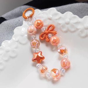 Cute Chunky phone chain - Phone Strap - Key chain - Bag charms - Acrylic Beads Wristlet  - Camera Charm etc..