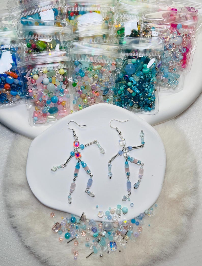 DIY Kit, 15g Mystery, Sample Bags: Surprise Variety Of Beads Bags for DIY Jewelry Making, Earrings, Charms, Necklaces image 2