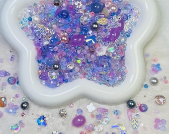 Violet Field Theme Bead Soup Mix, Romantic Lavender Purple Beads, 1–12mm Assorted Beads for DIY Jewelry, Crafts & Charms