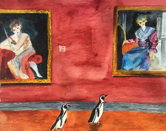 Penguins at the Art Museum - There's More Art to See!