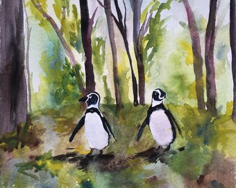 Penguins in the Oregon Woods