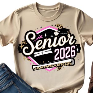 Senior 2026 Graduation PNG: Trendy Sublimation Design (Digital Download