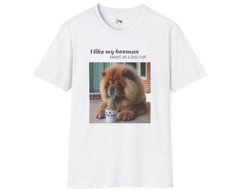 Chow Chow Pup Cup Unisex Softstyle T-Shirt | Animal Lover Gift, Pet Owner Tee, Country Style Apparel, Western Wear, Casual Shirt