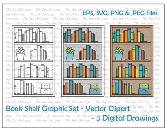 Book Shelf Clipart Etsy Book Shelf Clipart Etsy