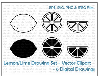Download Lemon Slice Clipart Etsy