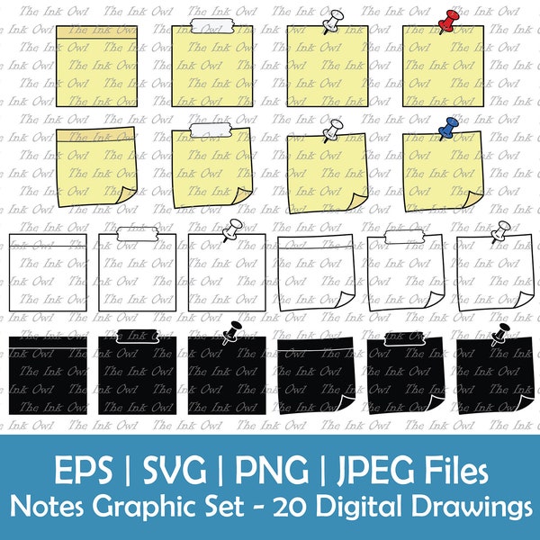 Cartoon Post It Notes - Etsy
