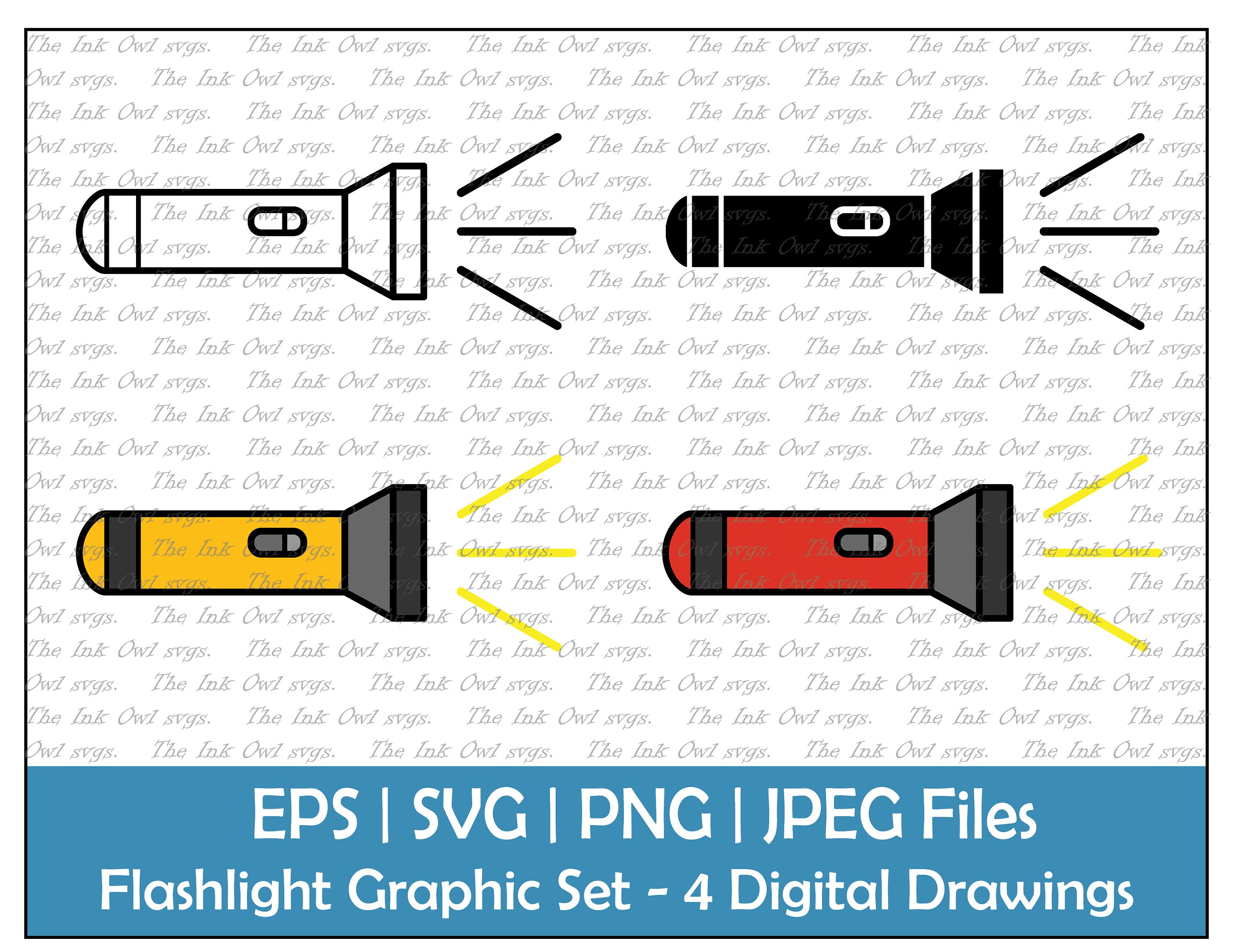 Camping Flashlight Clipart