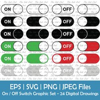 On off Power Button SVG Bundle Toggle Switch, Power Symbol on Off ...