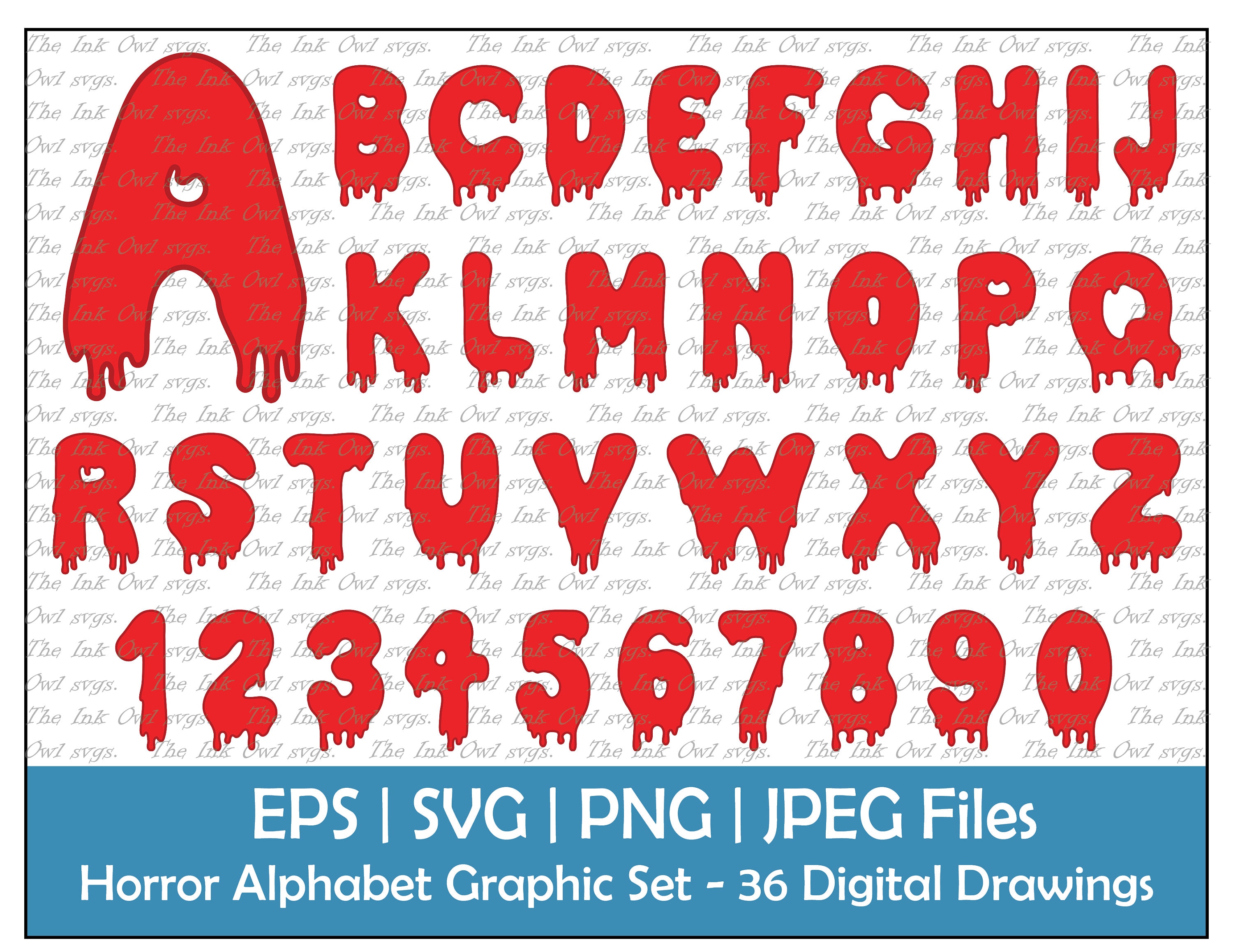 その他 Bloody Letter Dripping Blood Letters | Printable Alphabet Blood Letters