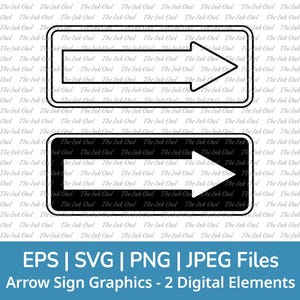 Unidirectionele pijl teken vector clipart / overzicht & silhouet stempel tekening illustraties / richtingbord / png, svg, jpg, eps