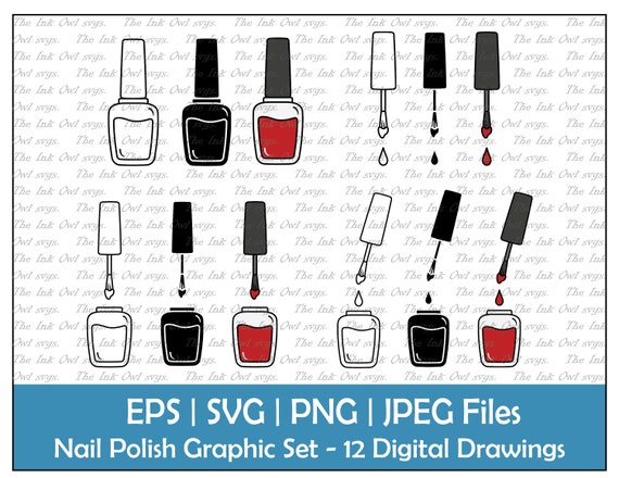 Lineup of Colourful Nail Polish Bottles - Vectorjunky - Free Vectors,  Icons, Logos and More