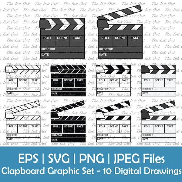 Movie Clipart - Etsy