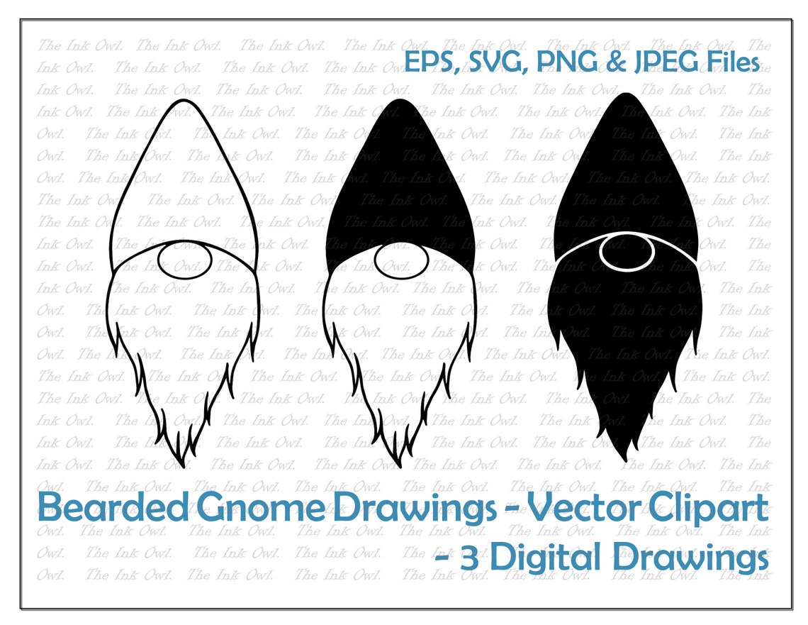 Printable Gnome Beard Template