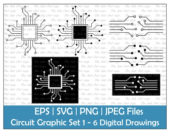 Circuit Imprimé Clip Art Libres De Droits, Svg, Vecteurs Et