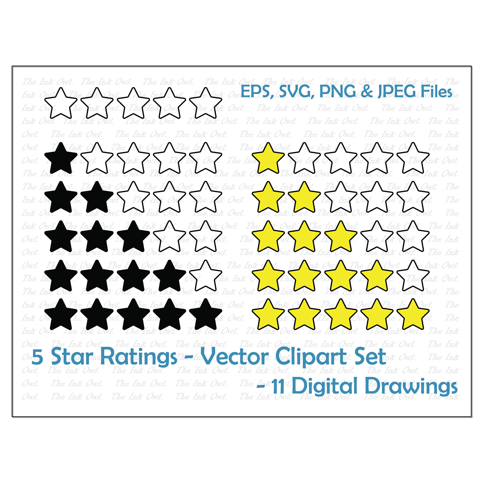 Five star rating blue stars  Postcard for Sale by Singerevita