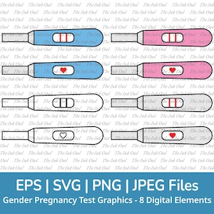 Schwangerschaftstest, Schwangerschaftstest, Schwangerschaftstest, Schwangerschaftstest, Schwangerschaftstest, 30 Farben / PNG, JPG, SVG, Eps